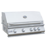 The Bali Grill Island 7.5 Ft with 32" 4-Burner Grill, Side Burner & Backsplash