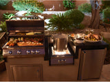 The Ibiza Grill Island Package 7.5 Ft with 32" Grill, Power Burner & Refrigerator