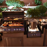 The Ibiza Grill Island Package 7.5 Ft with 32" Grill, Power Burner & Refrigerator
