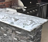 The Charlie 7-Foot Outdoor Bar Island with Granite Countertop