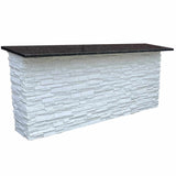 The Charlie 7-Foot Outdoor Bar Island with Granite Countertop