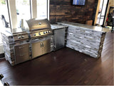 The Charlie 7-Foot Outdoor Bar Island with Granite Countertop
