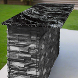The Charlie 7-Foot Outdoor Bar Island with Granite Countertop
