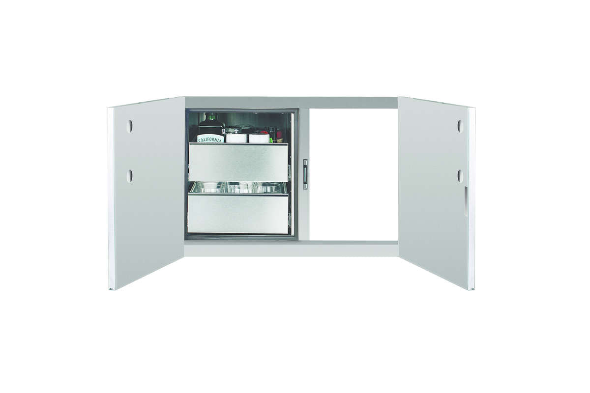 TrueFlame 36" 2-Drawer Dry Storage Pantry & Access Door Combo - TF-DP-36AC