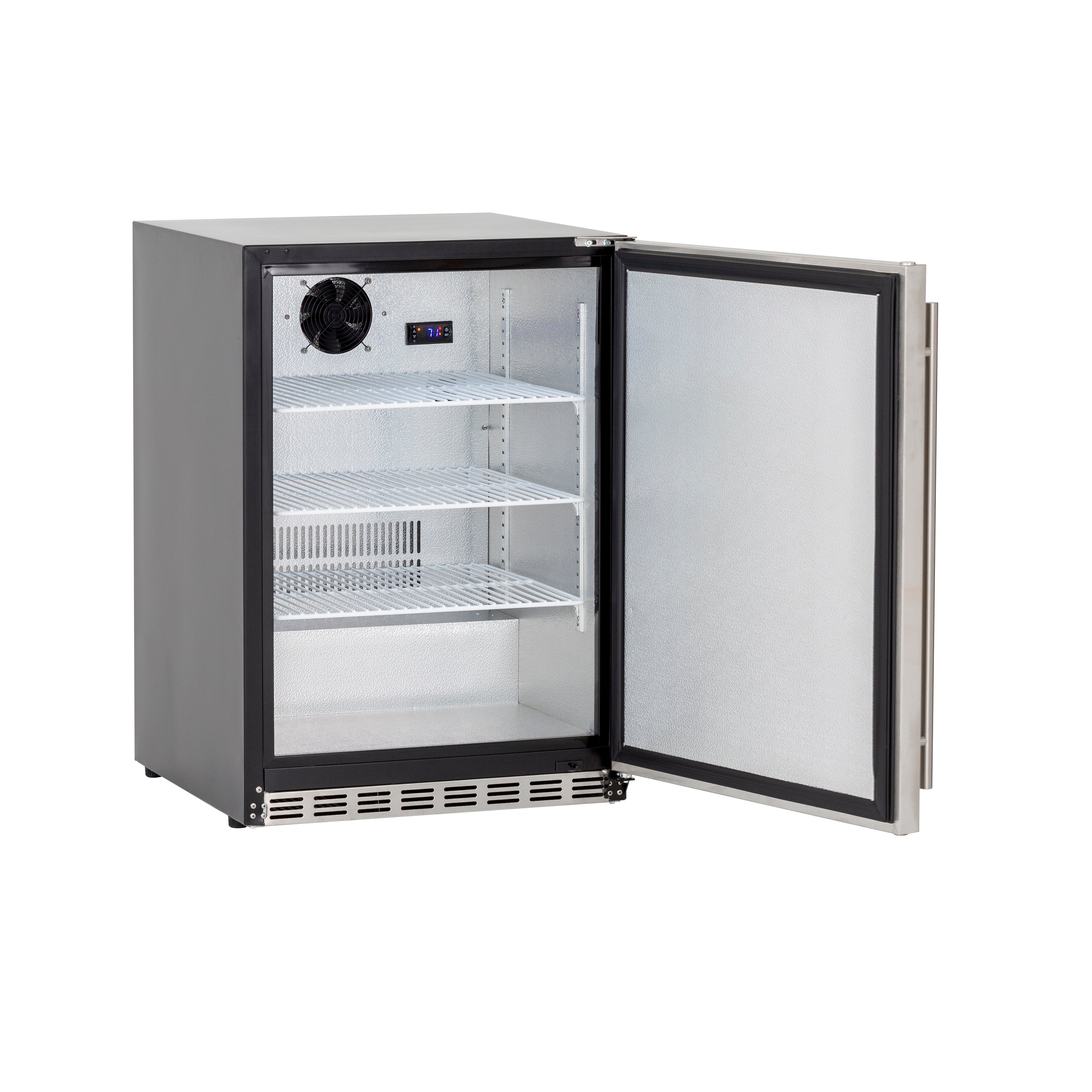 The Stonecrest 6 Ft Island with 32" TrueFlame Gas Grill, Refrigerator & Granite Countertop