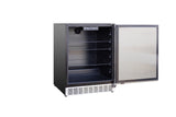 The Legacy Pro 8 Ft Island with 32" TrueFlame Grill, Refrigerator, Drawers, Trash Bin & Granite Countertop