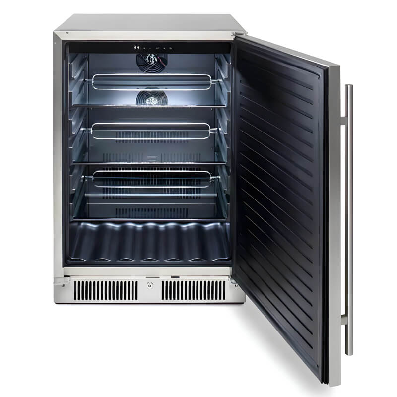The Parkview 8 Ft Island with 32" Blaze Grill, Griddle, Double Drawer Combo & Granite Countertop