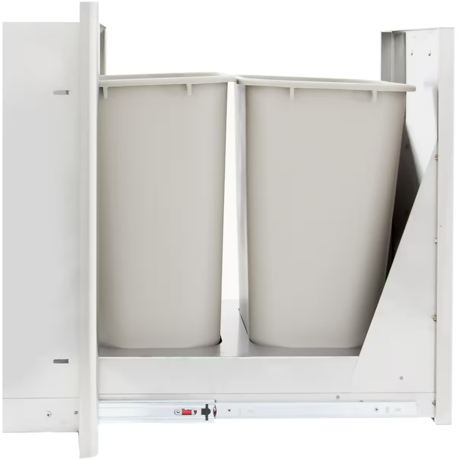 Blaze 20-Inch Roll-Out Stainless Steel Double Trash Bin