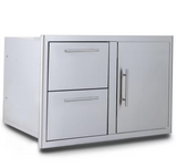 Blaze 32-Inch Stainless Steel Access Door & Double Drawer Combo
