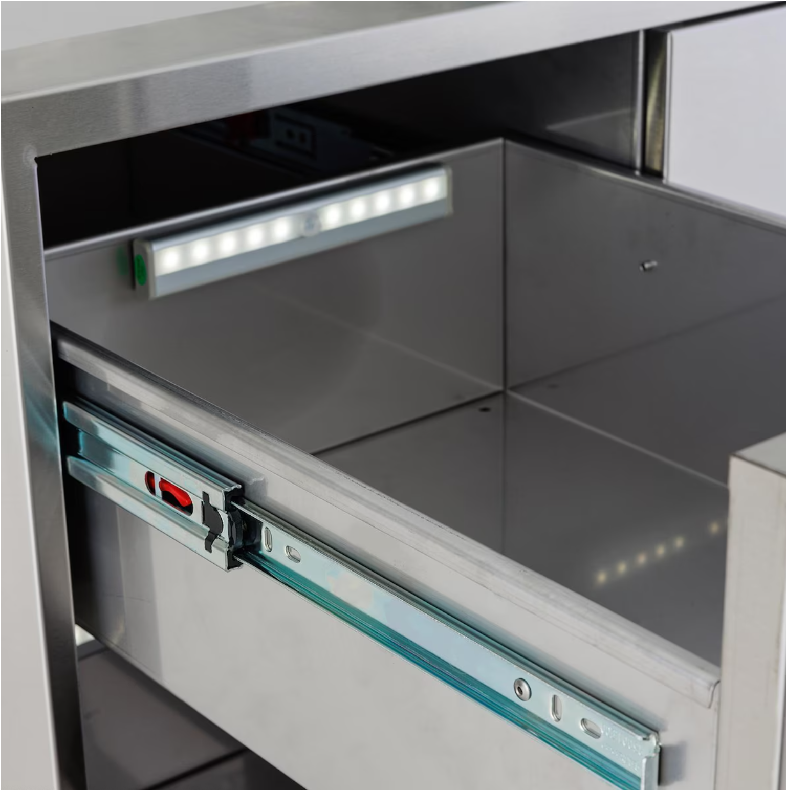 The Legacy Compact 6 Ft Island with 32" Blaze LTE Grill, Refrigerator and Drawer Combo & Granite Countertop