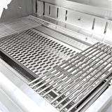 Blaze 32-Inch Stainless Steel Charcoal Grill with Adjustable Charcoal Tray