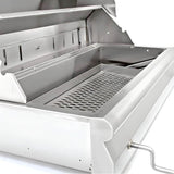 Blaze 32-Inch Stainless Steel Charcoal Grill with Adjustable Charcoal Tray
