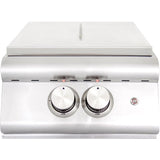 The Monarch U-shaped Bar Island 8 Ft with 32" Blaze Grill, Power Burner, Refrigerator & Granite Countertop