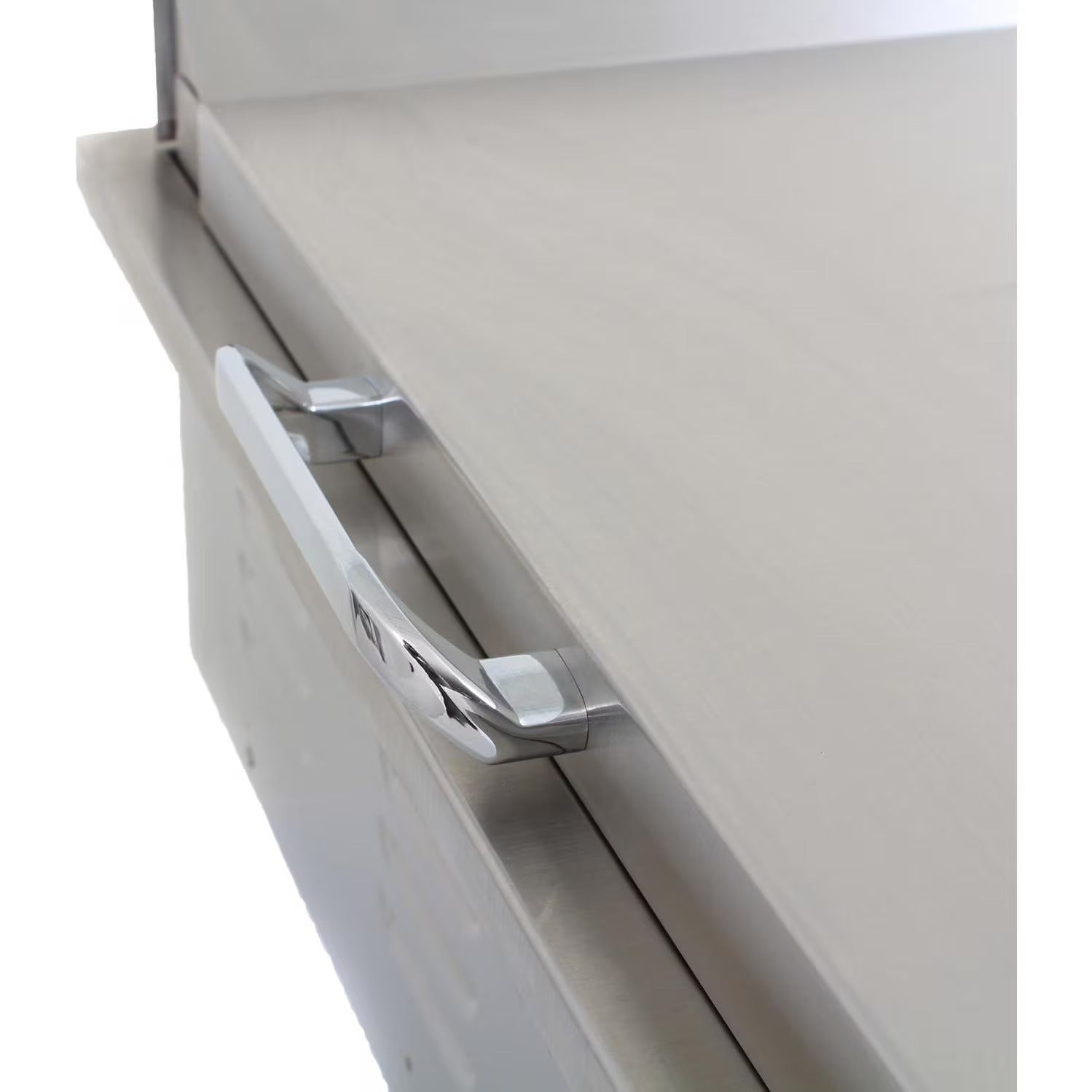 The Parkview 8 Ft Island with 32" Blaze Grill, 30" Blaze Griddle, Double Drawer Combo & Granite Countertop