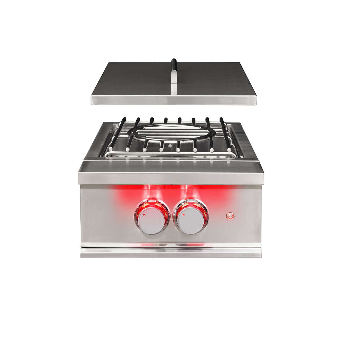 The Legacy Elite 8 Ft Island with 32" TrueFlame Grill, 30" TrueFlame Griddle, Drawers, Trash Bin & Granite Countertop