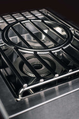 The Parkview 8 Ft Island with 32" TrueFlame Grill, 30" TrueFlame Griddle, Double Drawer Combo & Granite Countertop