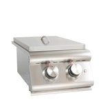 Blaze LTE Built-In Stainless Steel Double Side Burner w/ Lid