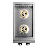 Blaze LTE Built-In Stainless Steel Double Side Burner w/ Lid
