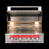 TrueFlame 32-inch 4-Burner Gas Grill with Rear Infrared Burner