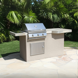 The Mini Maui 6 Ft Grill Island with 26" Grill & Square Bar