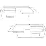 The Mini Maui 6 Ft Grill Island with 26" Grill & Square Bar