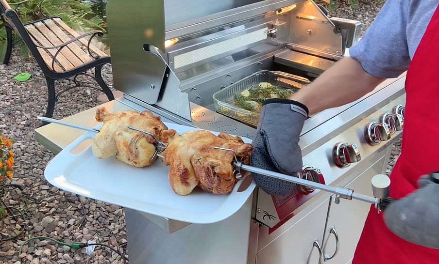 BBQ Grill Rotisserie Kit for 4 Burner KoKoMo Grills