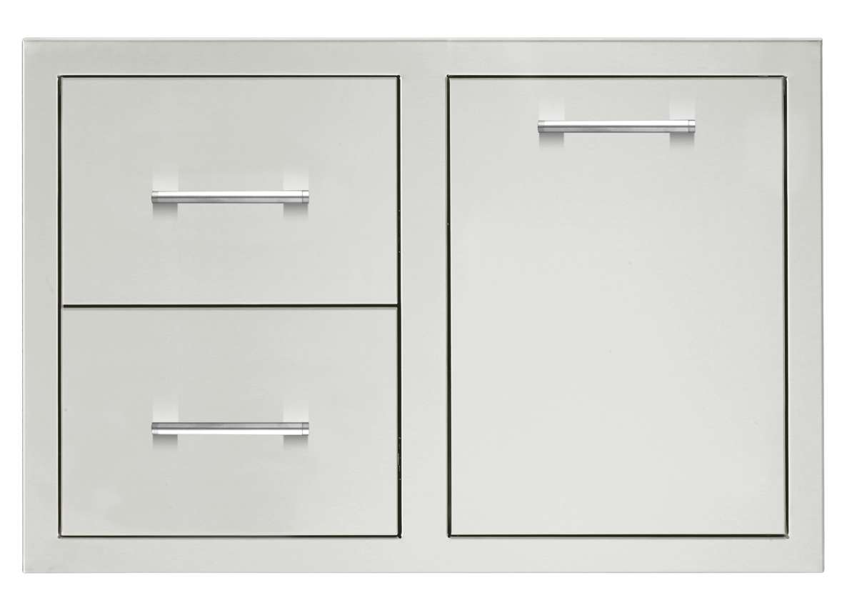 TrueFlame 33" 2-Drawer & Access Door Combo