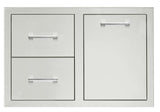 TrueFlame 33" 2-Drawer & Access Door Combo