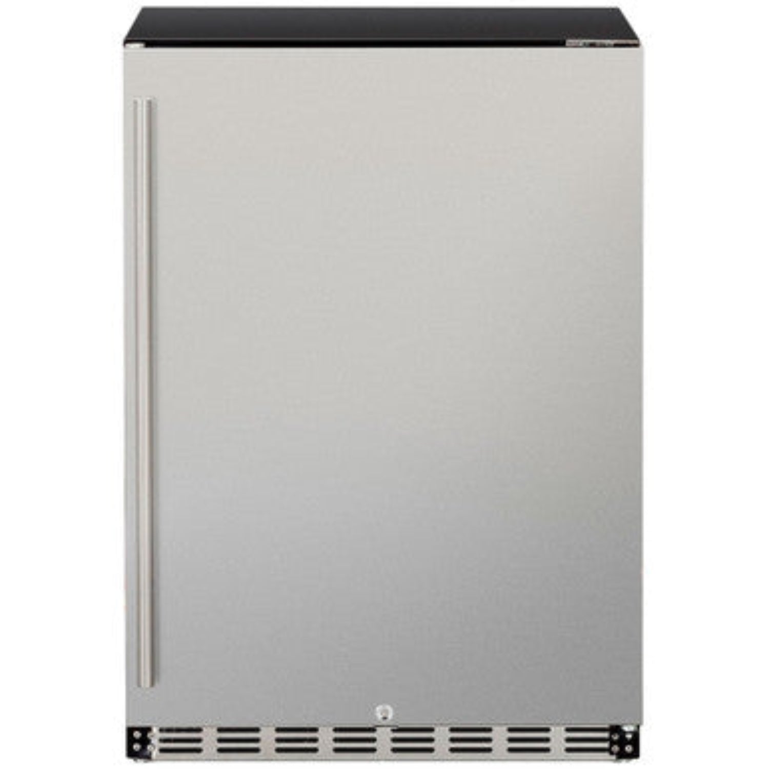 The Legacy Compact 6 Ft Island with 32" TrueFlame Grill, Refrigerator and Drawer Combo & Granite Countertop
