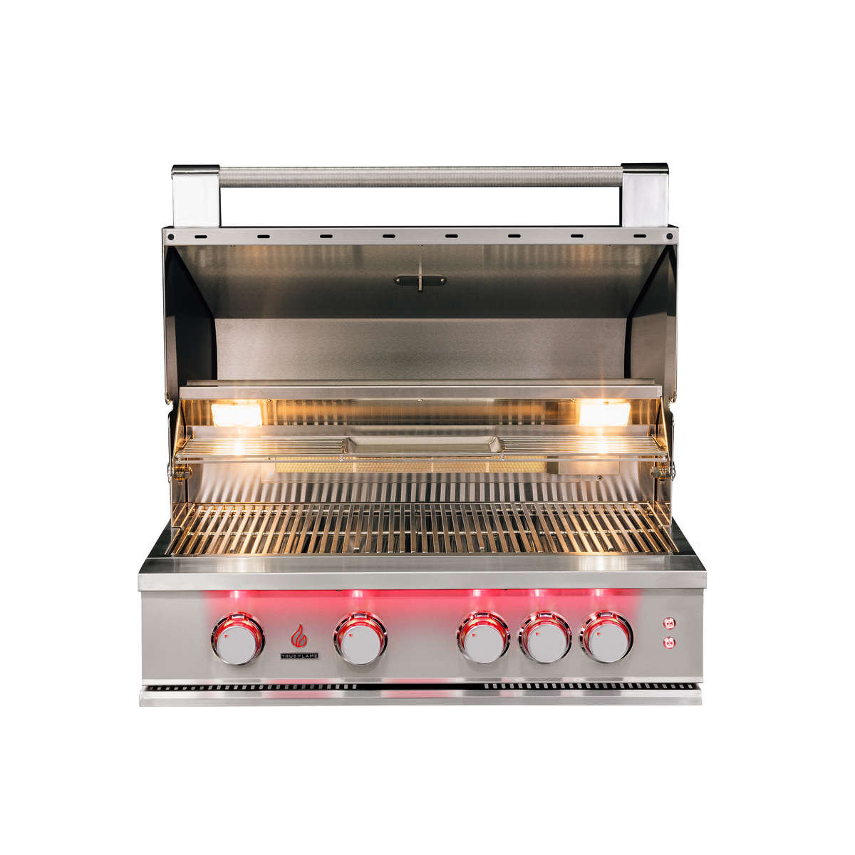 The Oasis 8 Ft with 32" TrueFlame Grill, Refrigerator & Granite Countertop