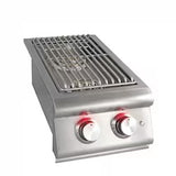 Blaze LTE Built-In Stainless Steel Double Side Burner w/ Lid
